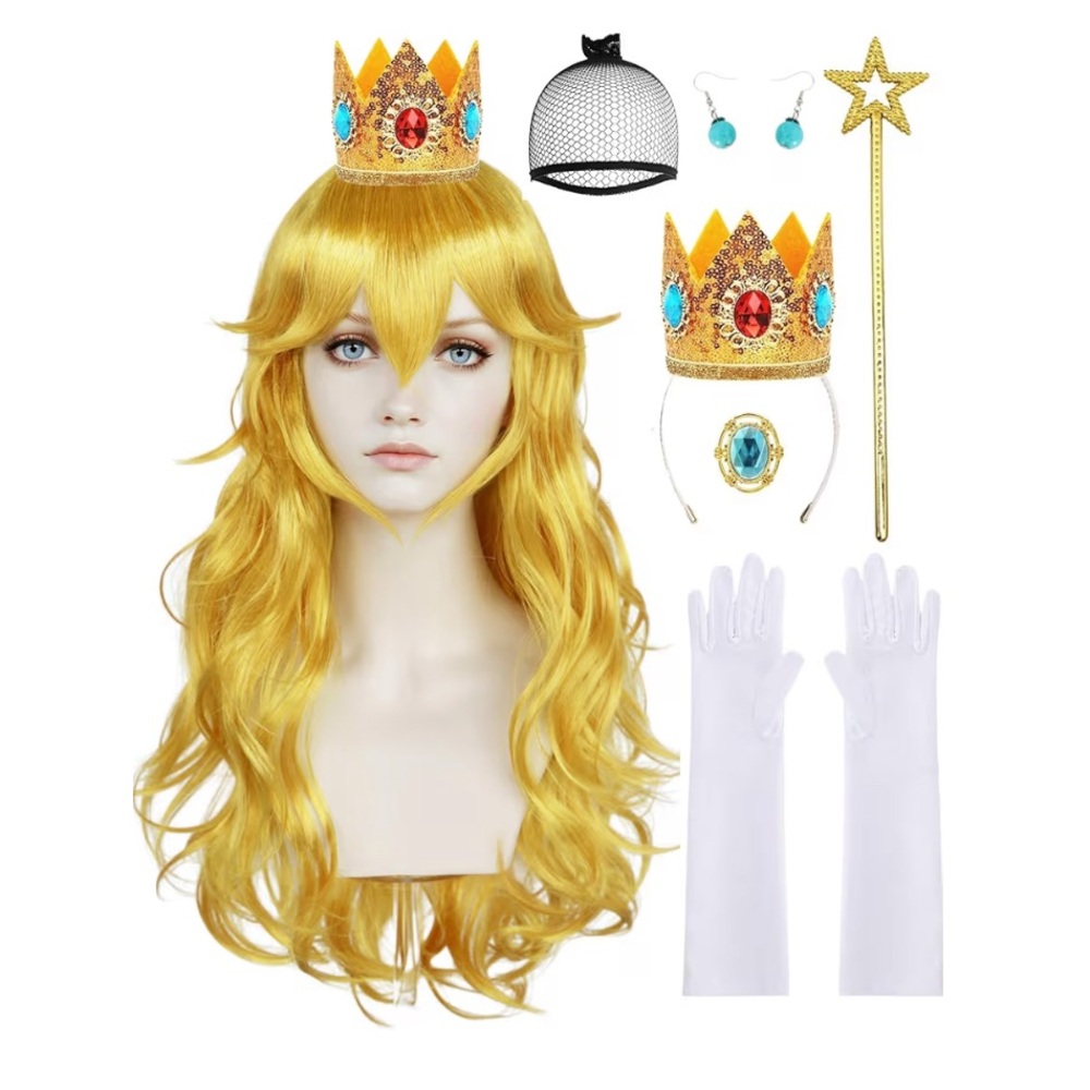 Golden Royalty Costume Set with Crown and Accessories